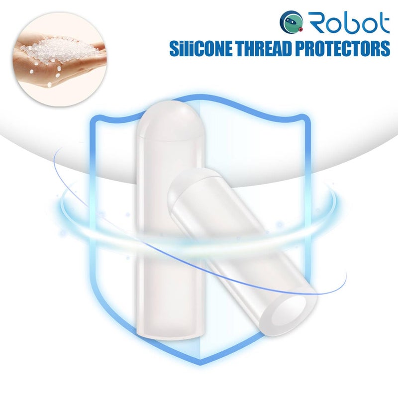 CQRobot Silicone End Caps 50pcs 7/25 Inch High Temp Protective Flexible Screw Thread Protectors Bolt Covers Screw Caps Kit for Metal Tube Rod - Image 4
